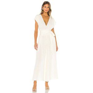 ANAAK Anneka Deep V Jumpsuit Ivory White